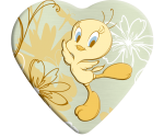 Dis.Looney Tunes Heart Shaped Tins 100g 1/10