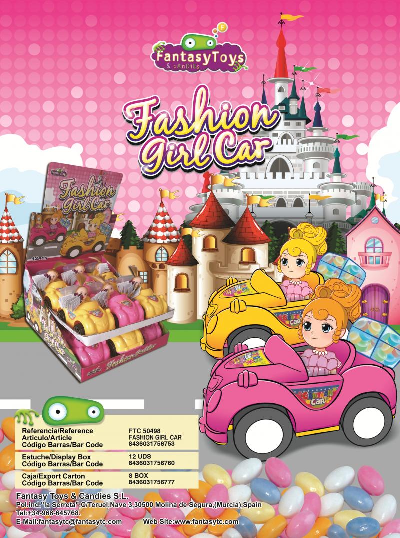 sh.498 Fashion Gir Car (12x8)
