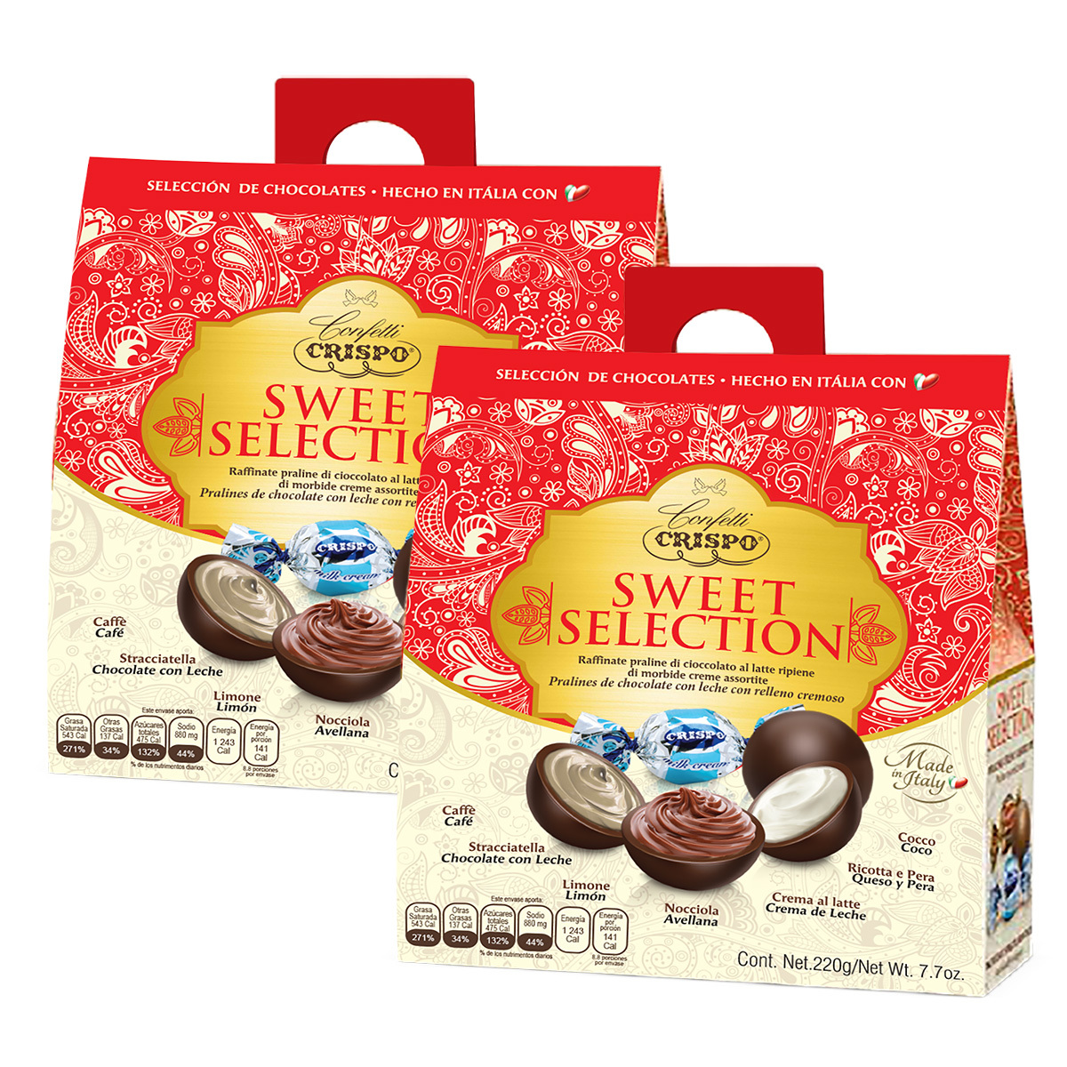 Crispo 220g sweet sel. 1/6