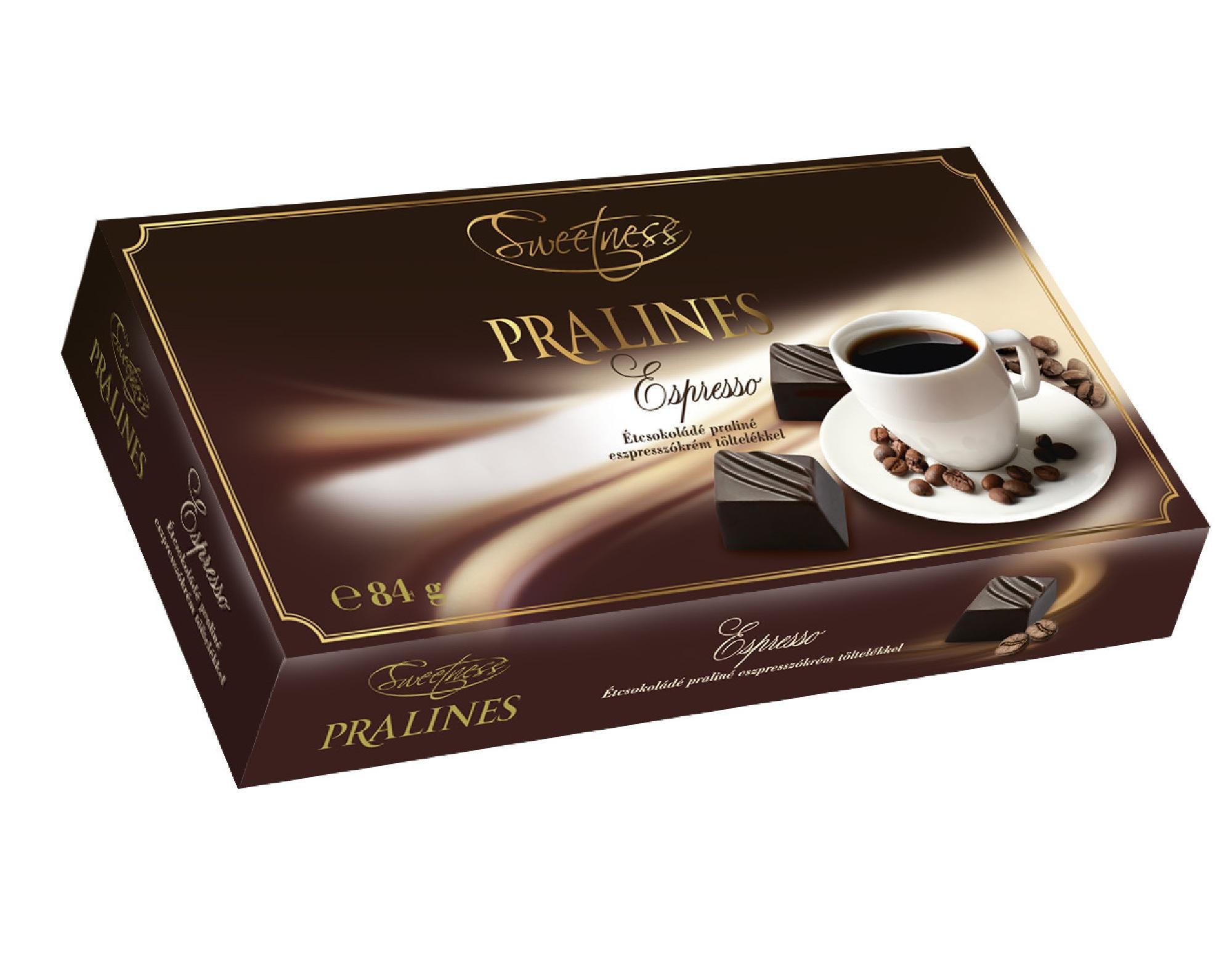 Sweetenes pralinky 84g espresso 1/16